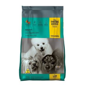 Hercosul - Three Dogs Original Adultos Peq E Mini 10,1kg